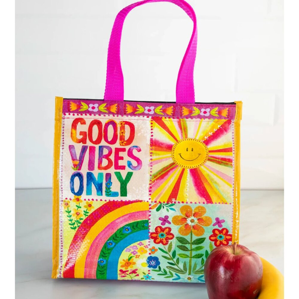 Natural Life Good Vibes Only Insulated Lunch Bag